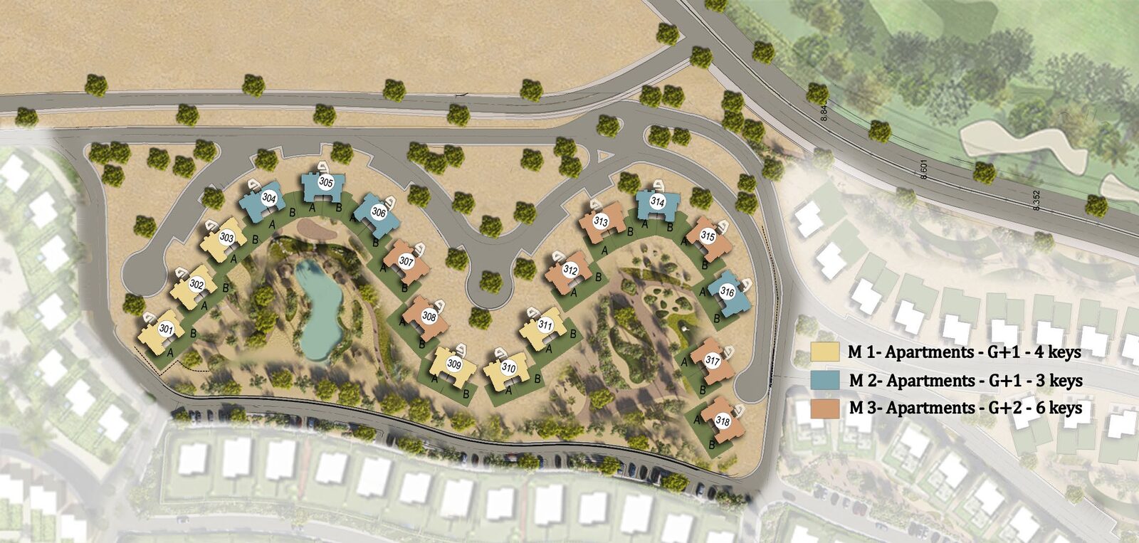 Mesca Heights — المخطط العام، Somabay، البحر الأحمر، مصر