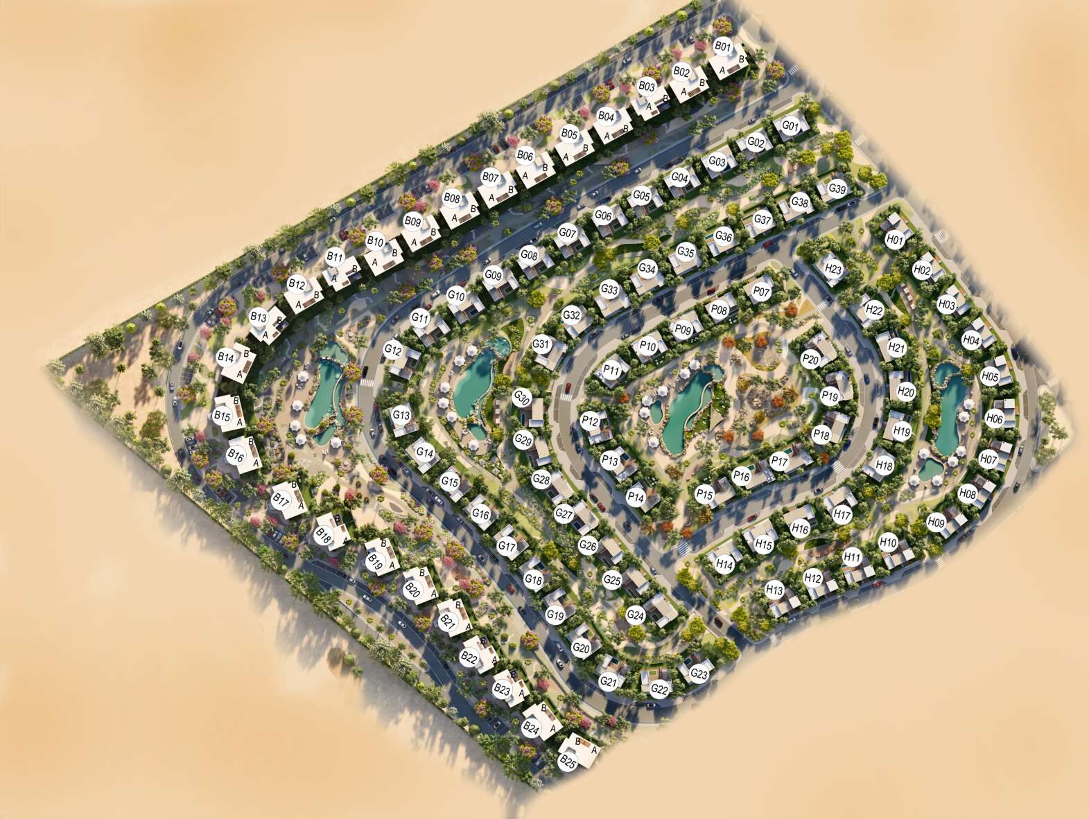 Baywest Valley — المخطط العام، Somabay، البحر الأحمر، مصر