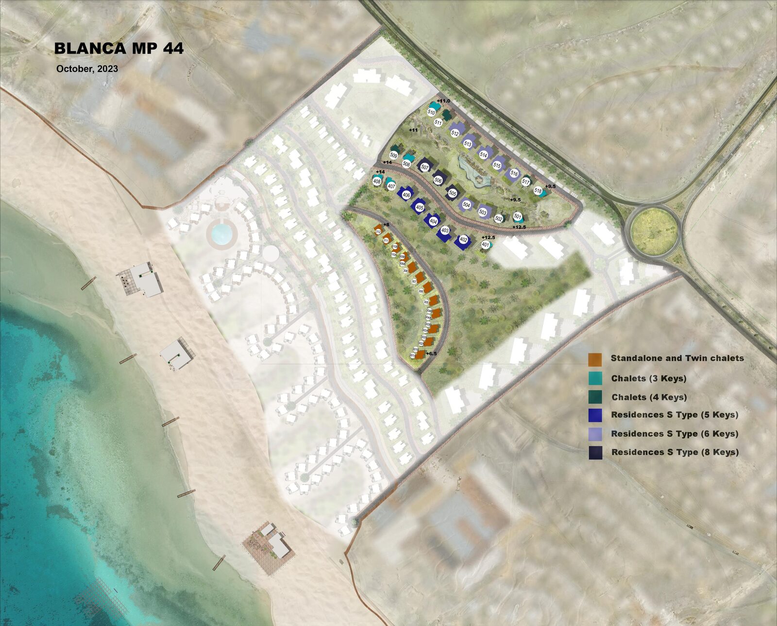 Blanca Residences — المخطط العام، Somabay، البحر الأحمر، مصر