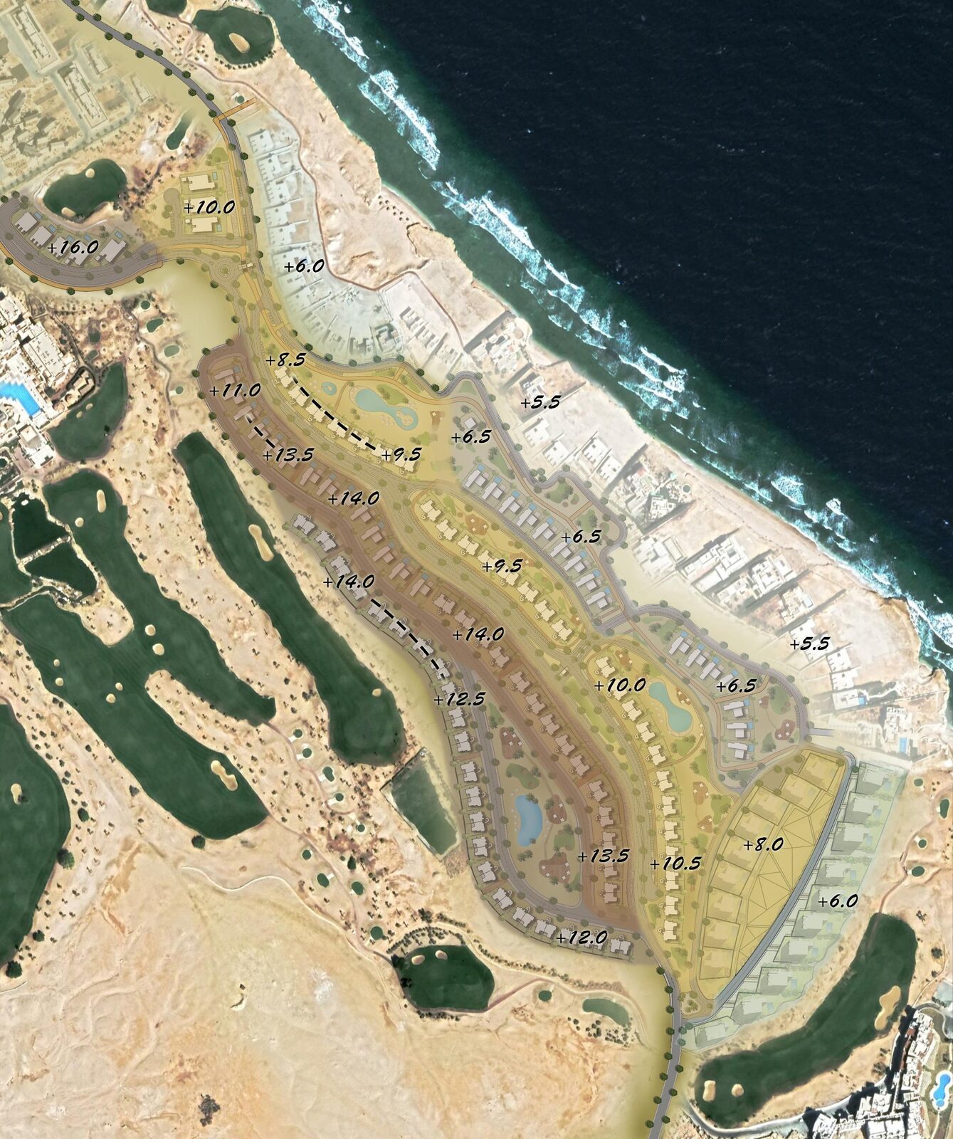 Reef Town — المخطط العام، Somabay، البحر الأحمر، مصر