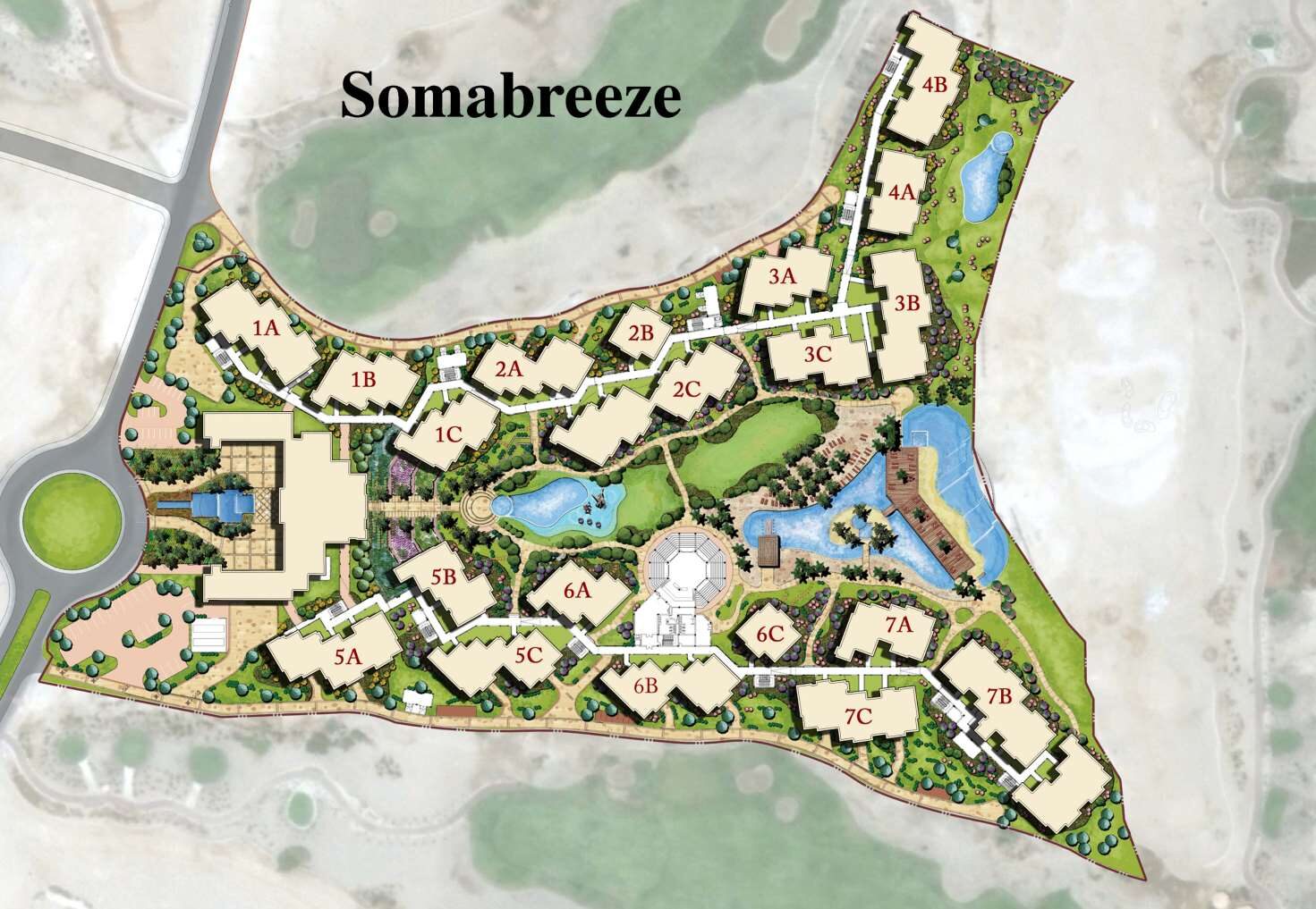 Soma Breeze — المخطط العام، Somabay، البحر الأحمر، مصر