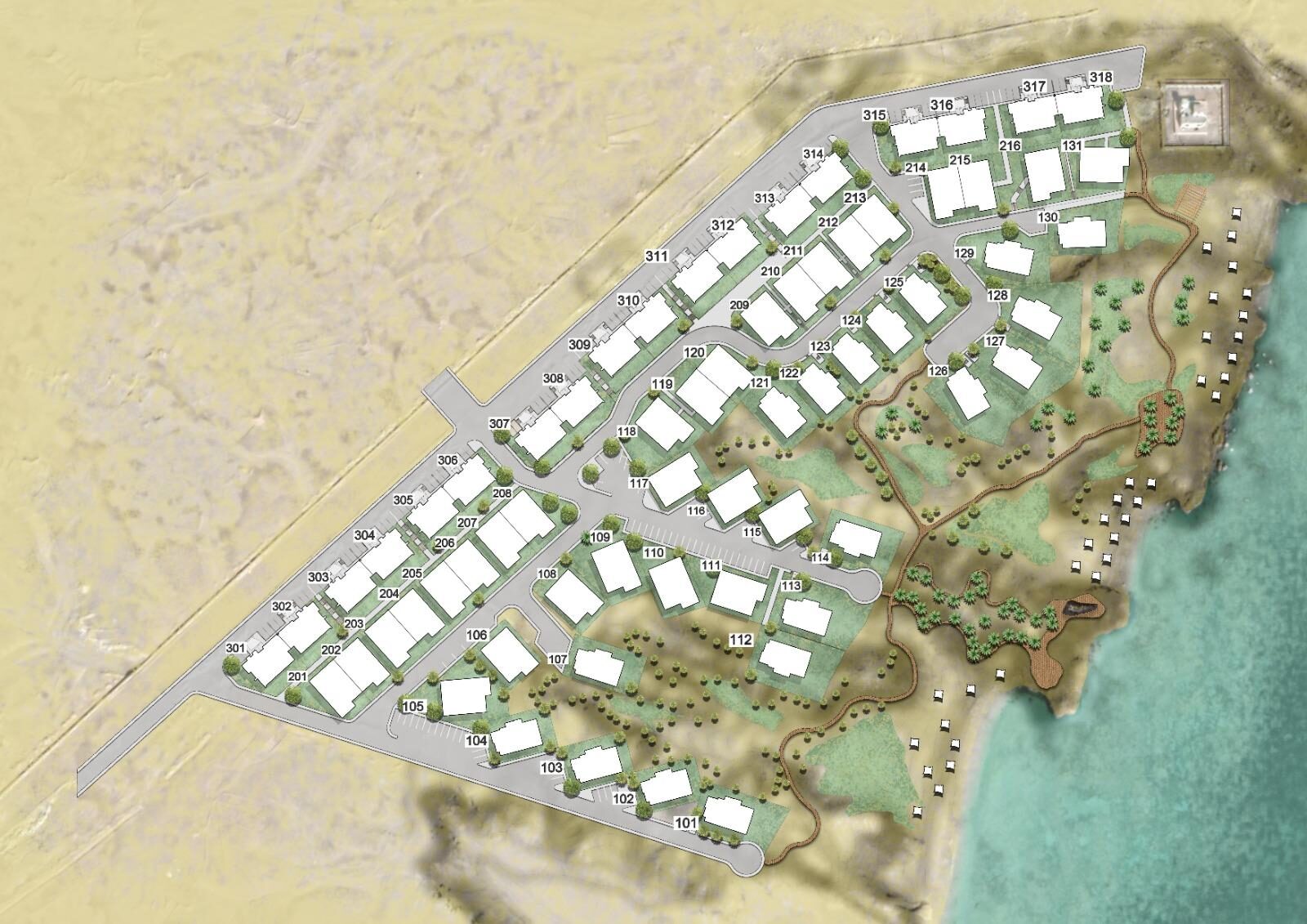 Soma Coves — المخطط العام، Somabay، البحر الأحمر، مصر